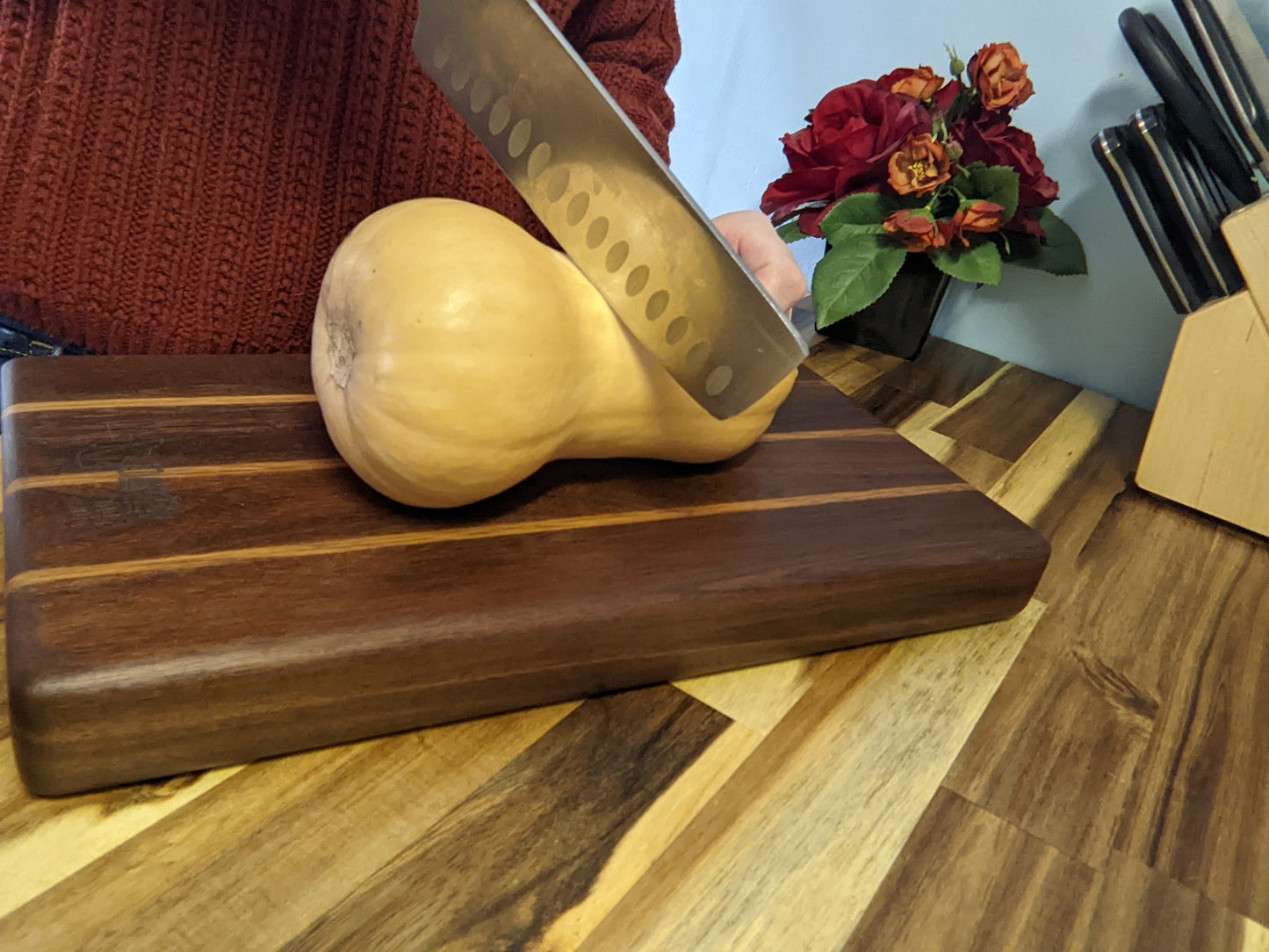 Dark Wood Cutting Board
