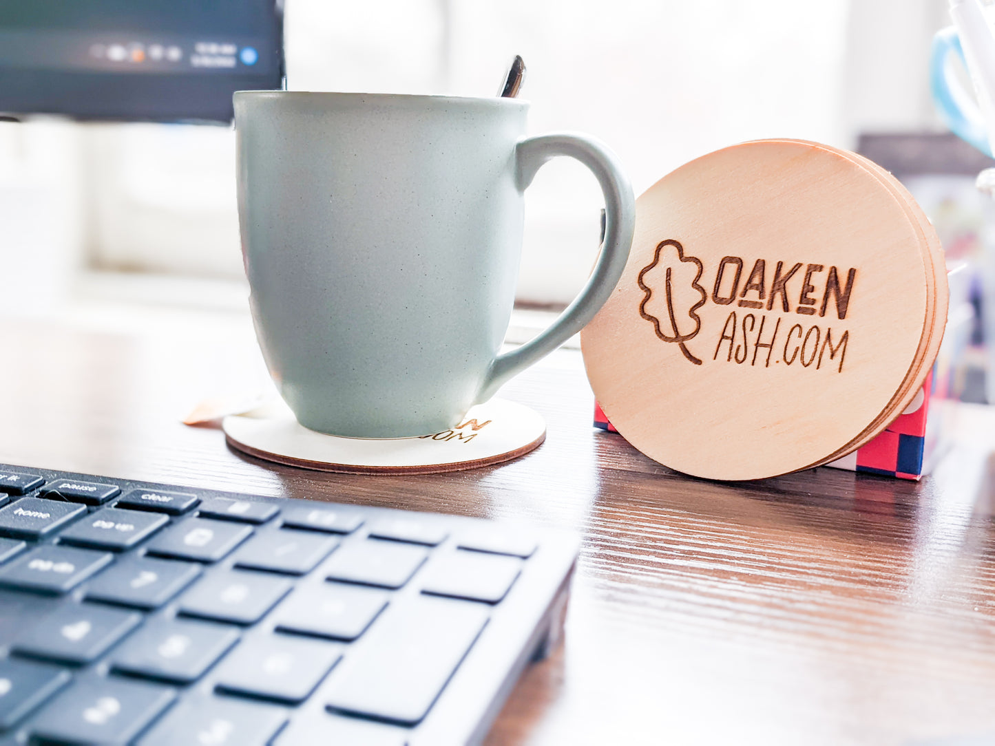 Oaken Ash Coaster Set