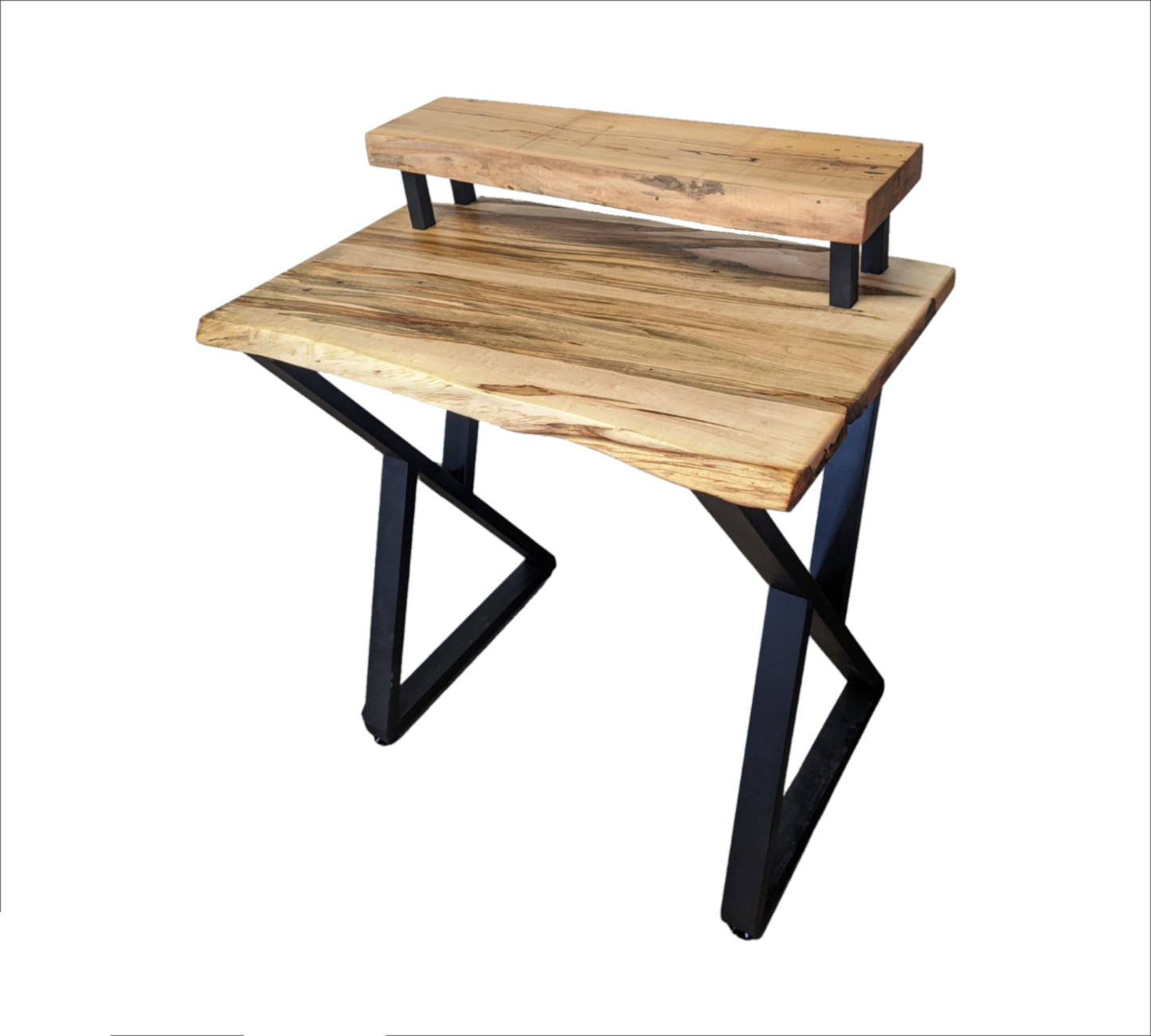 Two Tier Spalted Maple Desk